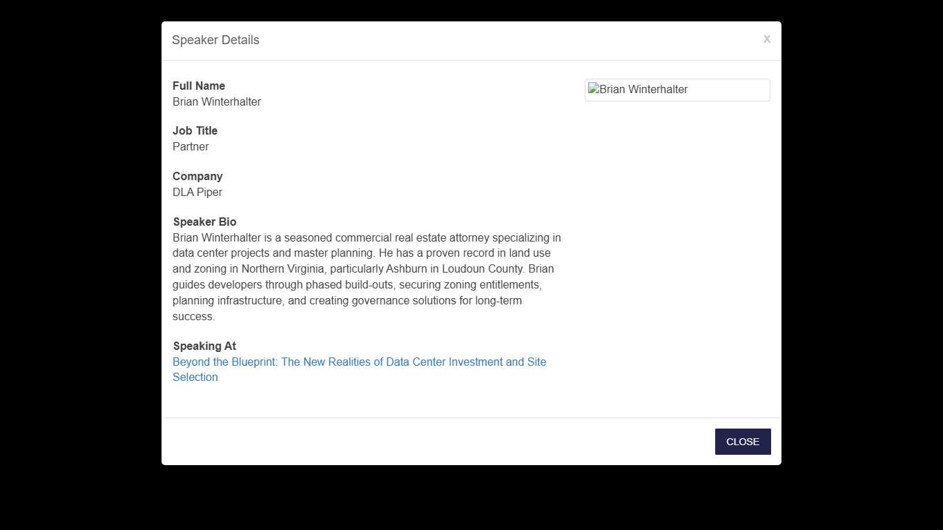Speaker Details: Data Center Frontier Trends Summit 2026
